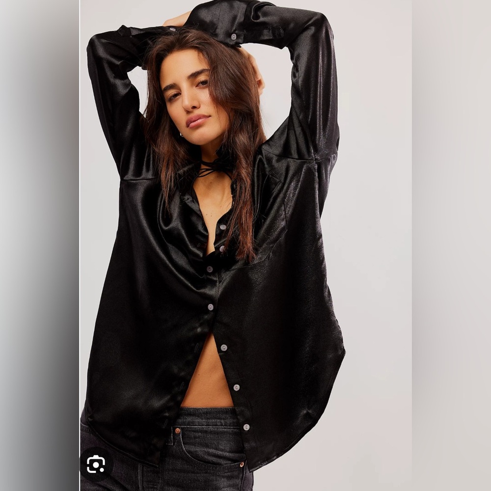 Free People Shooting For The Moon Button Down